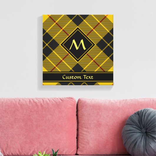 Clan Macleod von Lewis Tartan Leinwanddruck (Insitu (Wohnzimmer))