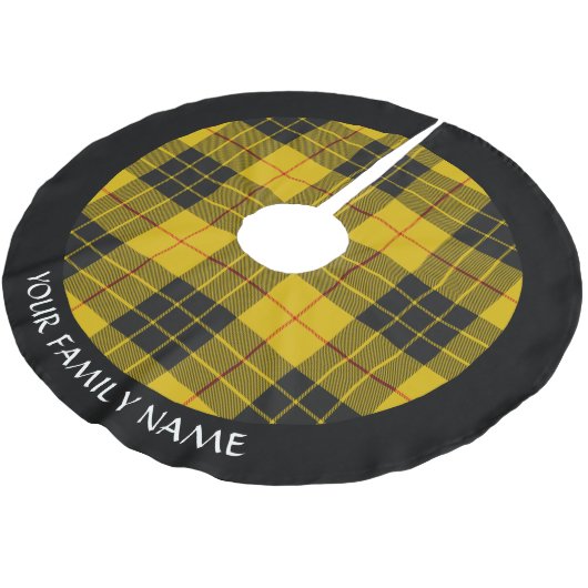 Clan Macleod von Lewis Tartan Polyester Weihnachtsbaumdecke (Schrägansicht)