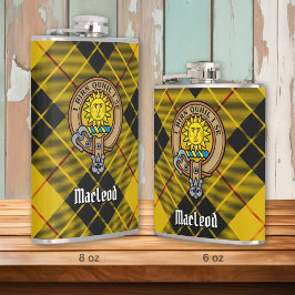 Clan MacLeod von Lewis Wappen Flachmann