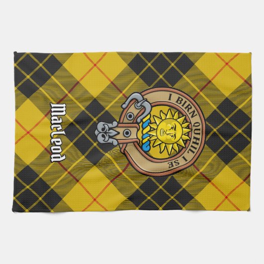 Clan MacLeod von Lewis Wappen Geschirrtuch (Horizontal)