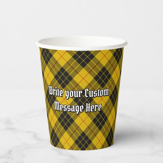 Clan MacLeod von Lewis Wappen Pappbecher (Rückseite)