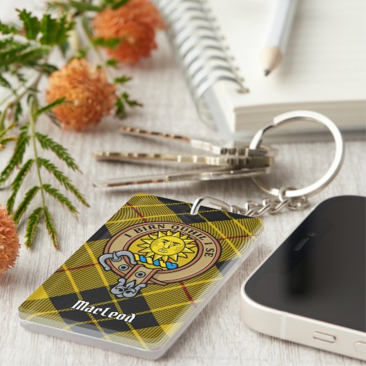 Clan MacLeod von Lewis Wappen Schlüsselanhänger (Vorderseite rechts)