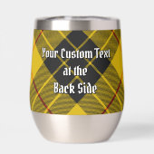 Clan MacLeod von Lewis Wappen über Tartan (Rückseite)