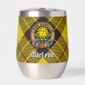 Clan MacLeod von Lewis Wappen über Tartan (Vorderseite)