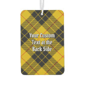 Clan MacLeod von Lewis Wappen über Tartan Autolufterfrischer (Rückseite)