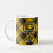 Clan MacLeod von Lewis Wappen über Tartan Kaffeetasse (Links)