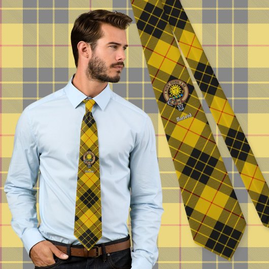 Clan MacLeod von Lewis Wappen über Tartan Krawatte