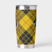 Clan MacLeod von Lewis Wappen über Tartan Thermobecher (Links)
