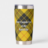 Clan MacLeod von Lewis Wappen über Tartan Thermobecher (Rückseite)