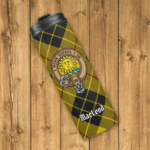Clan MacLeod von Lewis Wappen über Tartan Thermosbecher