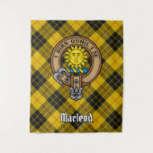 Clan MacLeod von Lewis Wappen über Tartan Wandteppich (Vorderseite)