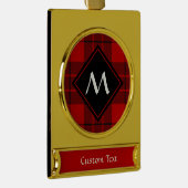 Clan Macleod von Raasay Tartan Banner-Ornament Gold (Rechts)