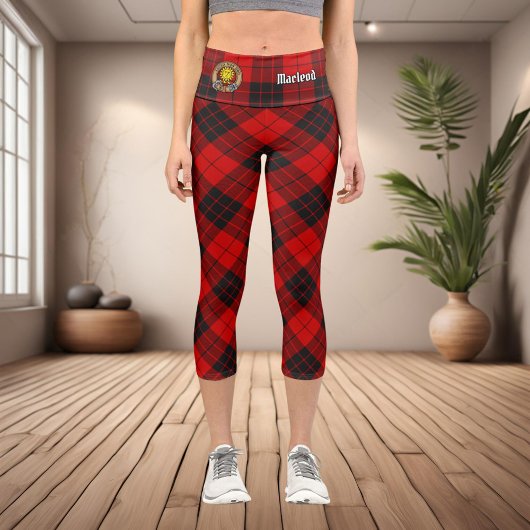 Clan Macleod von Raasay Tartan Capri Leggings