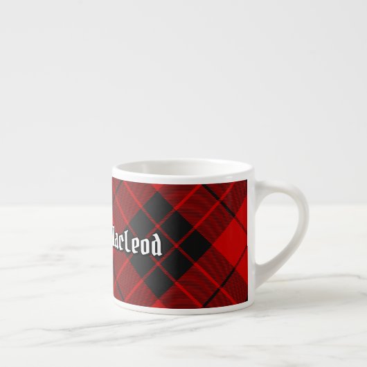 Clan Macleod von Raasay Tartan Espressotasse (Rechts)