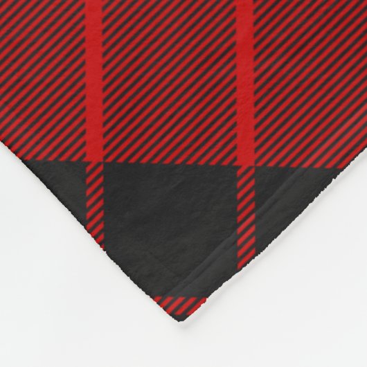 Clan Macleod von Raasay Tartan Fleecedecke (Ecke)