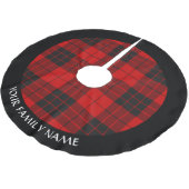 Clan Macleod von Raasay Tartan Polyester Weihnachtsbaumdecke (Schrägansicht)