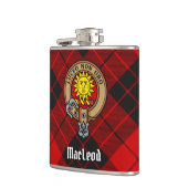 Clan MacLeod von Raasay Wappen Flachmann (Links)