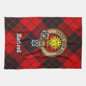 Clan MacLeod von Raasay Wappen Geschirrtuch (Horizontal)