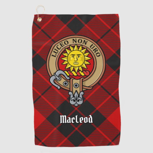 Clan MacLeod von Raasay Wappen Golfhandtuch (Vorderseite)