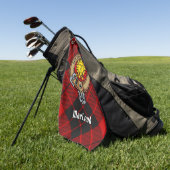 Clan MacLeod von Raasay Wappen Golfhandtuch (Gras)