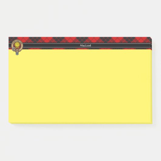 Clan MacLeod von Raasay Wappen Post-it Klebezettel (Vorderseite)