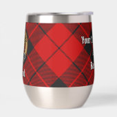 Clan MacLeod von Raasay Wappen über Tartan (Links)