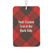 Clan MacLeod von Raasay Wappen über Tartan Autolufterfrischer (Rückseite)