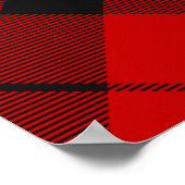 Clan MacLeod von Raasay Wappen über Tartan Poster (Ecke)