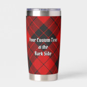 Clan MacLeod von Raasay Wappen über Tartan Thermobecher (Rückseite)