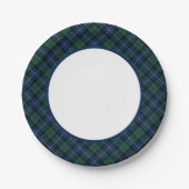 Clan MacLeod von Skye Tartan Border Pappteller (Vorderseite)