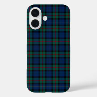 Clan MacLeod von Skye Tartan Green und Blue Karier iPhone 16 Hülle