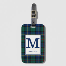 Clan MacLeod von Skye Tartan Mit Monogramm Gepäckanhänger