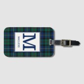 Clan MacLeod von Skye Tartan Mit Monogramm Gepäckanhänger (Vorderseite (Horizontal))