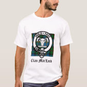 Clan MacLeod Wappen Abzeichen & Tartan T-Shirt (Vorderseite)
