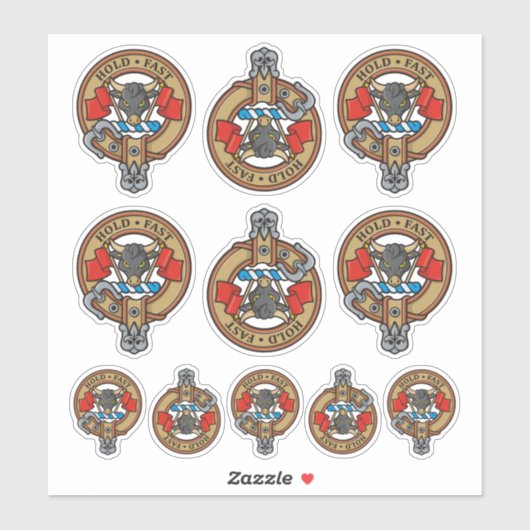 Clan MacLeod Wappen Aufkleber (Blatt)