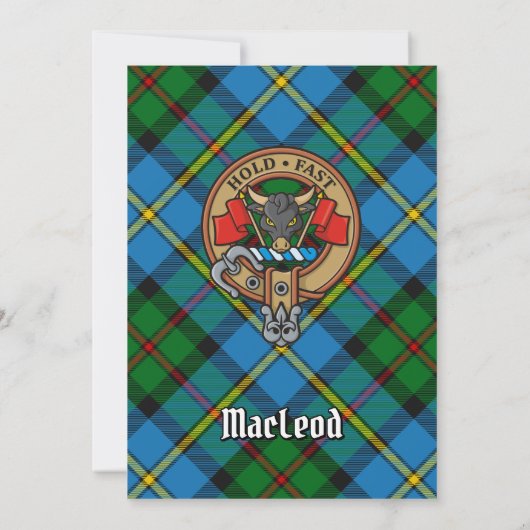Clan MacLeod Wappen Einladung (Rückseite)