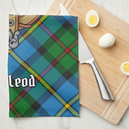 Clan MacLeod Wappen Geschirrtuch (Viertel Falte)