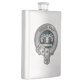 Clan MacLeod Wappen & Hunting Tartan Flachmann (Rechts)