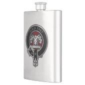 Clan MacLeod Wappen & Red Tartan Flask Flachmann (Links)