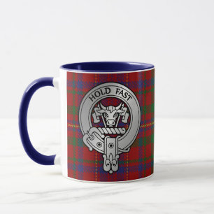 Clan MacLeod Wappen & Red Tartan Tasse