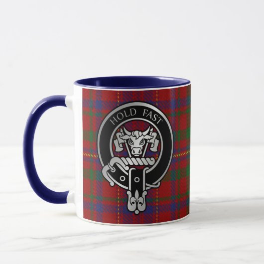 Clan MacLeod Wappen & Red Tartan Tasse (Links)