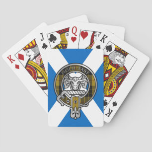 Clan MacLeod Wappen & Tartan auf Saltire Fahrrad P Spielkarten