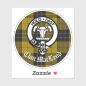 Clan MacLeod Wappen Tartan Custom Vinyl Decal Aufkleber (Blatt)