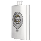 Clan MacLeod Wappen & Tartan Flachmann (Links)