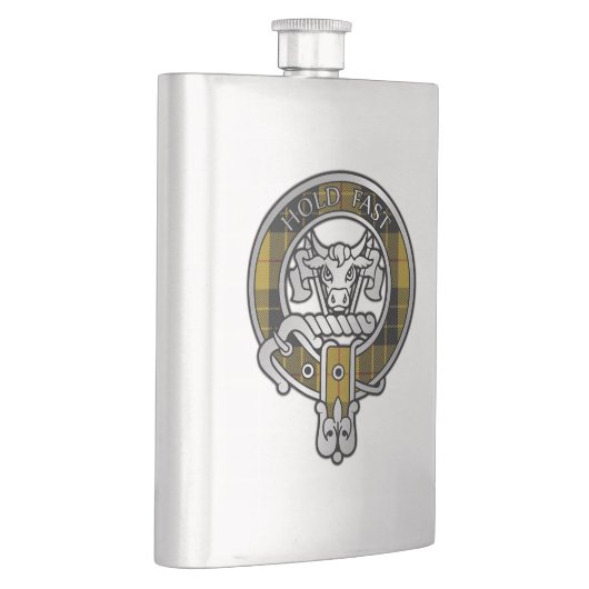 Clan MacLeod Wappen & Tartan Flask Flachmann (Rechts)