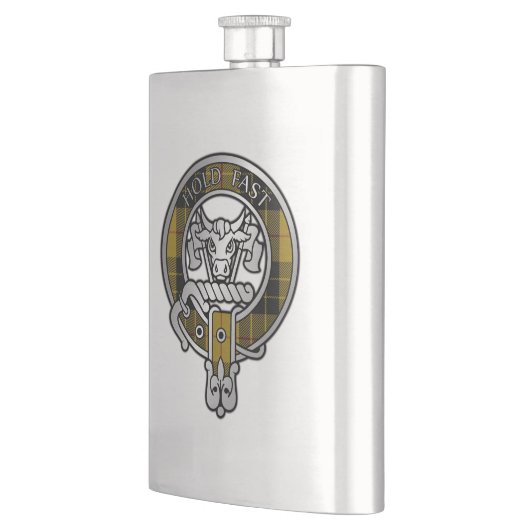 Clan MacLeod Wappen & Tartan Flask Flachmann (Links)