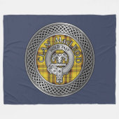 Clan MacLeod Wappen & Tartan Knot Fleece Blanket (Vorderseite (Horizontal))