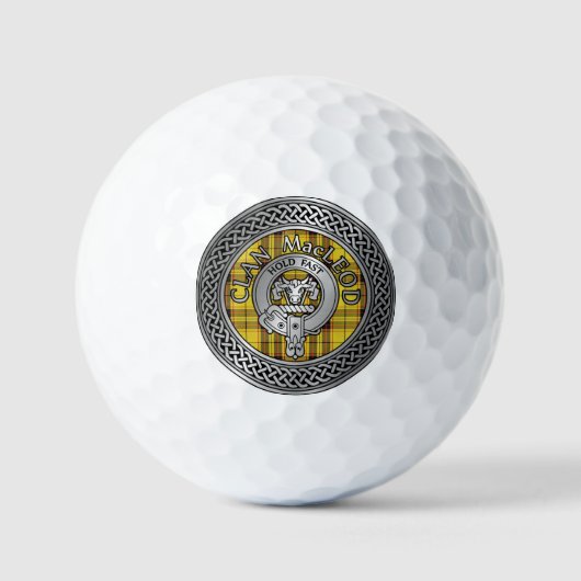Clan MacLeod Wappen & Tartan Knot Golf Balls Golfball (Vorderseite)