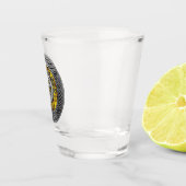 Clan MacLeod Wappen & Tartan Knot Shot Glass Schnapsglas (Rechts)