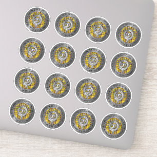 Clan MacLeod Wappen & Tartan Knot Sticker